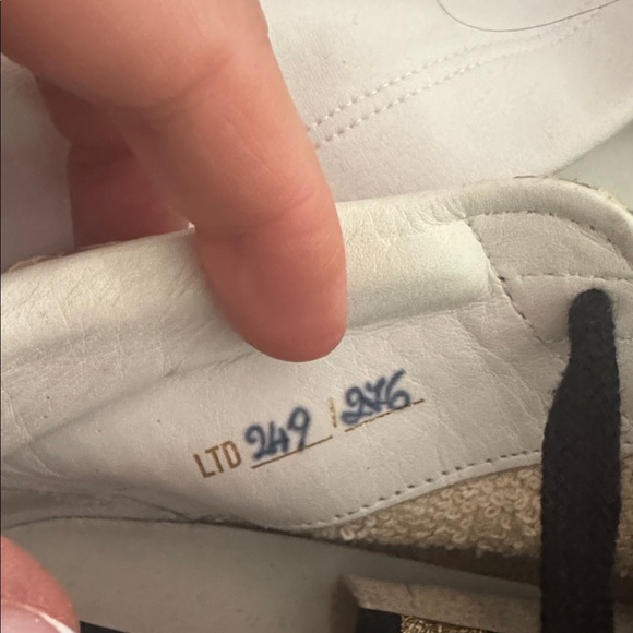 Golden Goose Beige and Black Sneakers - Picture 6 of 9